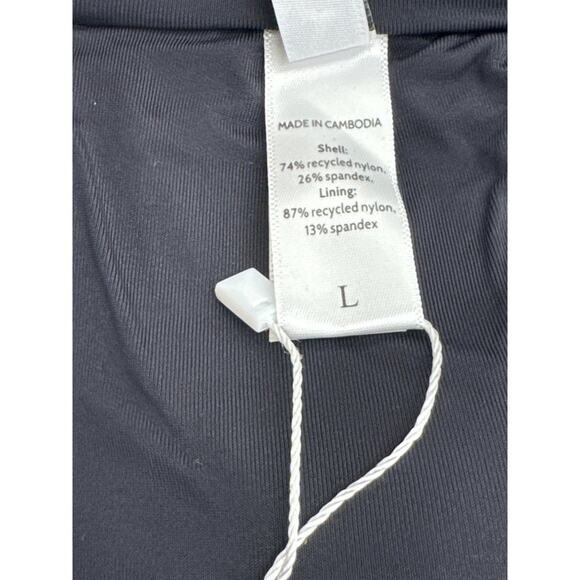 Andie Swim Scala Black Bandeau Bikini Top Large Strapless Swimwear NWT Padded - Picture 7 of 8